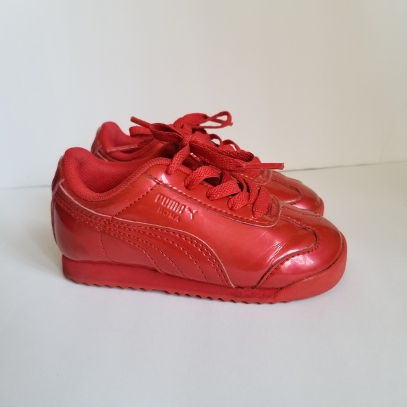 red toddler pumas